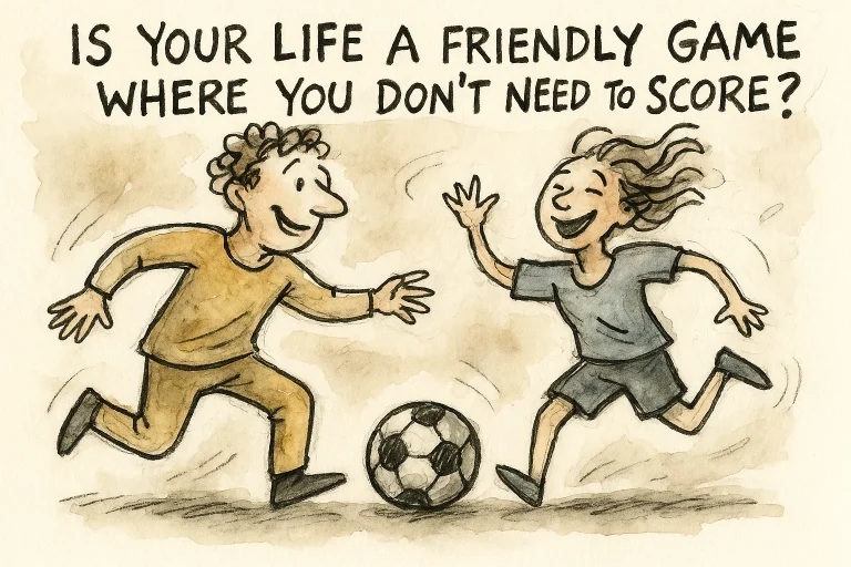 Sua vida virou um jogo amistoso onde ninguém precisa marcar gol?