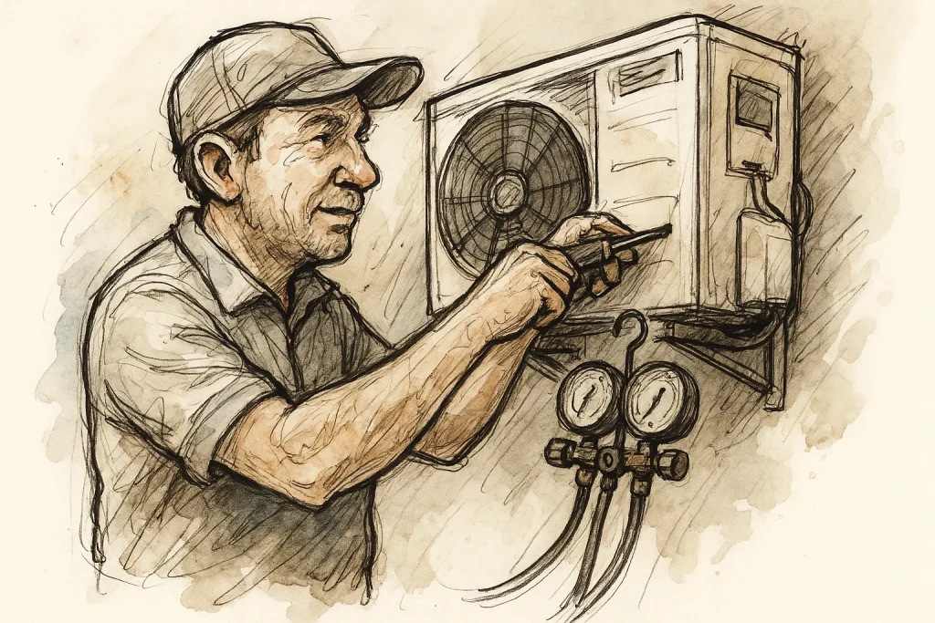 Manutenção de equipamentos de ar-condicionado