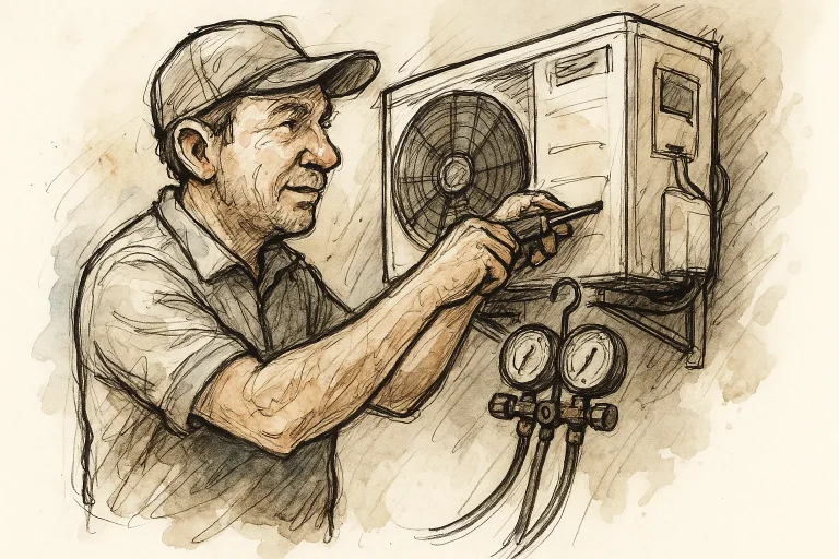 Manutenção de equipamentos de ar-condicionado