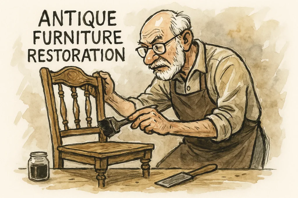 Restauração de móveis antigos