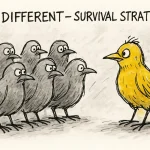 Seja diferente - Estratégia de sobrevivência