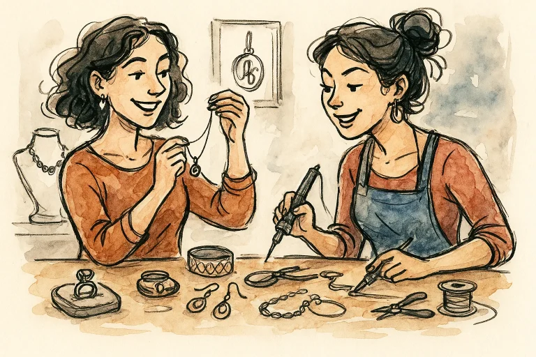 Joias e acessórios personalizados