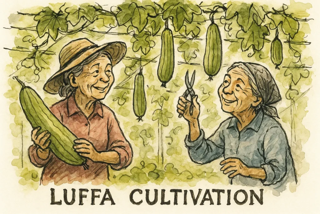 Cultivo de bucha vegetal