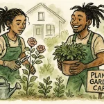 Serviço de cuidado de plantas e jardins residenciais