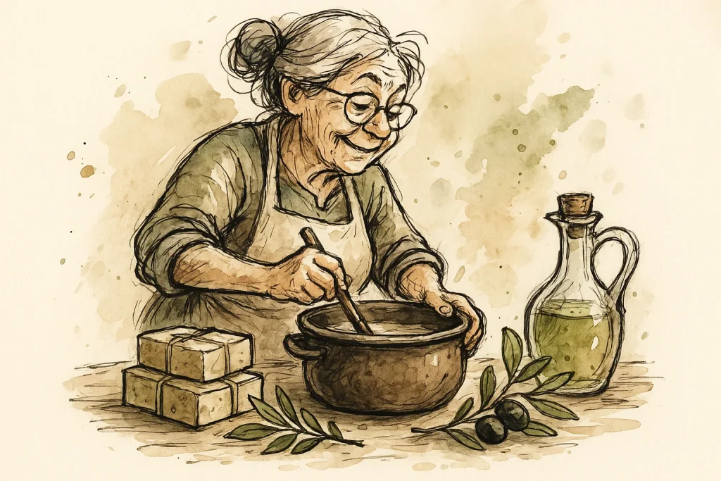 Produção de sabonetes com ingredientes naturais