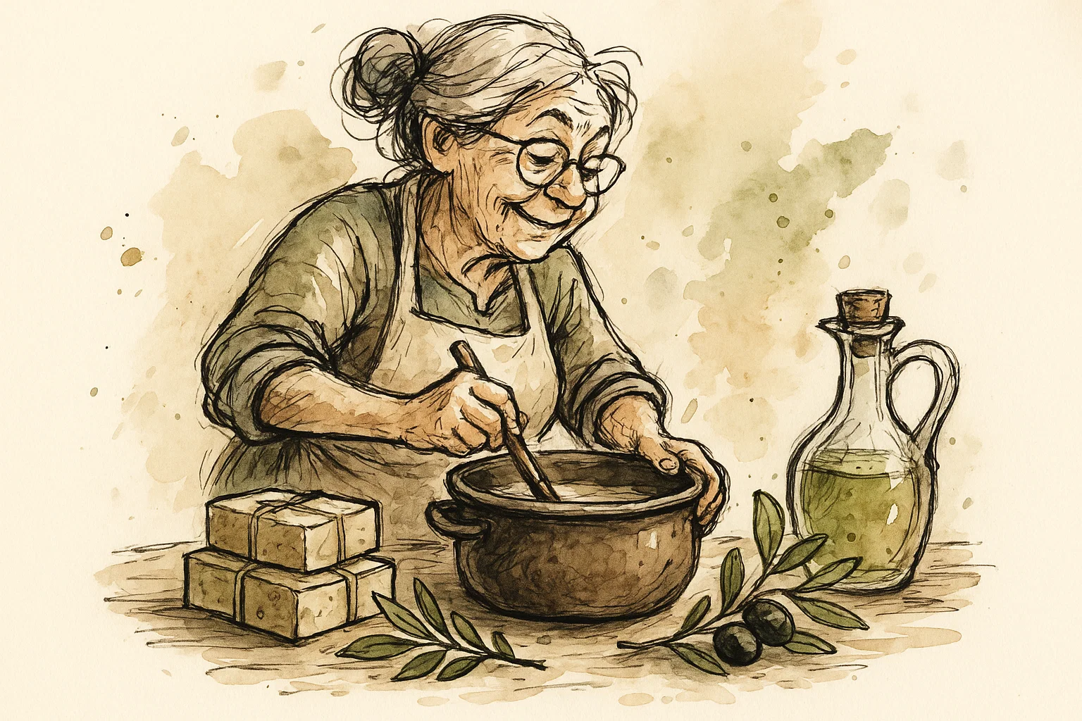 Produção de sabonetes com ingredientes naturais
