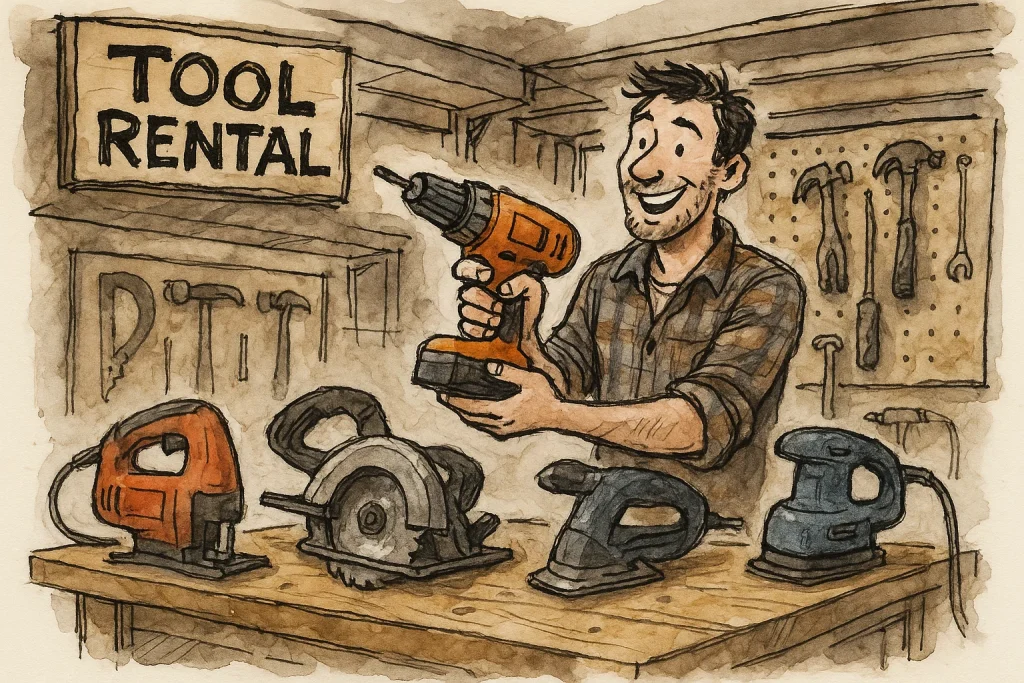 Aluguel de ferramentas para faça-você-mesmo