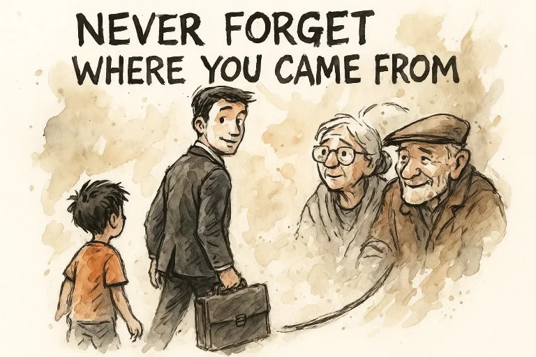 Nunca esqueça de onde você veio